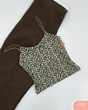 کراپ یقه دلبری پلنگی 1293