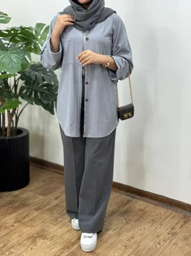 مانتو جلو دکمه عطرین