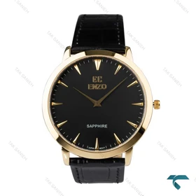 ساعت Enzo مردانه بند چرم EC-1702GBG قاب استیل طلایی Enzo-8106-G