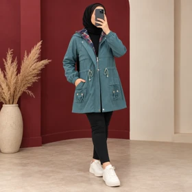 کاپشن کلاهدار والنتینا کد 6068