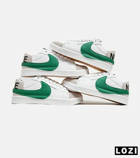 کفش نایک مردانه و زنانه سفید سبز Nike Blazer Low 77 Jumbo