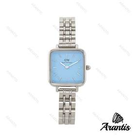 ساعت DW زنانه مربعی استیل صفحه آبی w-3217