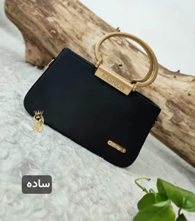 کیف مجلسی مدل فشن طلایی ورنی