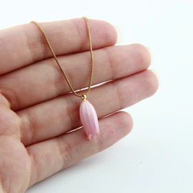 گردنبند دخترانه مدل گل لاله