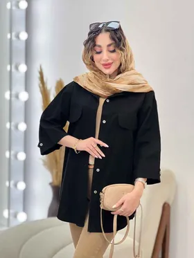 مانتو دو جیب برش‌دار ملیسا