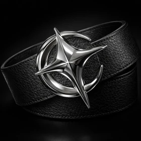 کمربند کروم هارتز اعلا سگک فلزی تسمه طرح چرم استایل بگ 2026 کد2