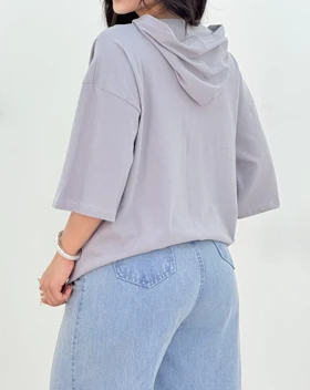 تیشرت کلاهدار سارگل(37)کد:5498