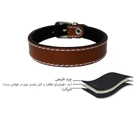 دستبند چرم وارک مدل پرهام کد rb190