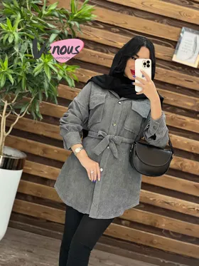 مانتو کبریتی کمردار