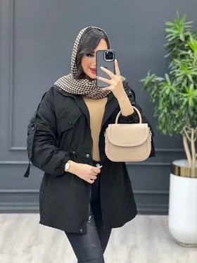 کاپشن چهارجیب بغل سه دکمه