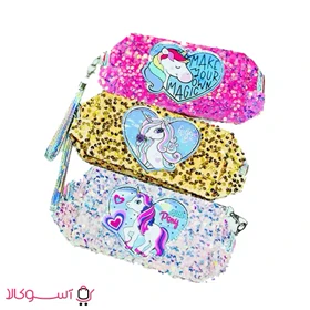 کیف آرایشی طرح یونیکورن پولکی (یک عدد)