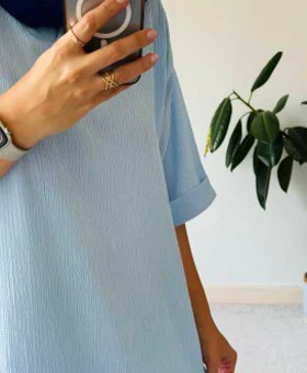 پیراهن مانتویی نیلا