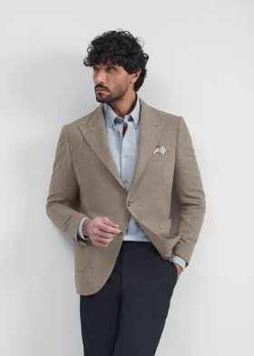 کت دو دکمه پشمی 2520205