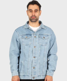 کت جین آبی یخی ساده 0201