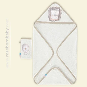 سرویس حوله دو تکه رزبرن طرح lion cubs