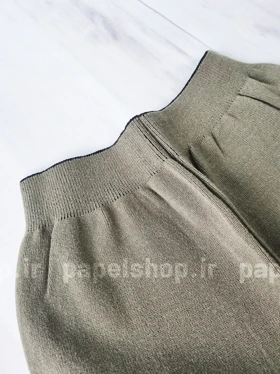 شلوار بگ کمرکش ریزبافت