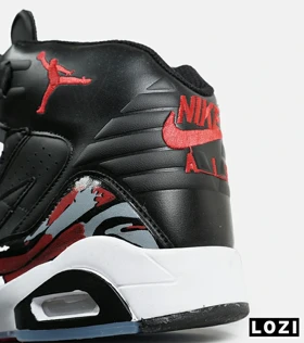 کفش کتانی ساق‌دار مردانه مشکی قرمز Nike air jordan 6