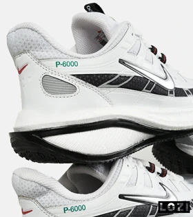 کفش کتانی مردانه و زنانه سفید طوسی نایک NIKE P-6000 مدل 7388
