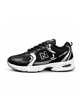 کتانی مردانه مدل نیوبالانس 530مشکی چاپ سفید New Balance