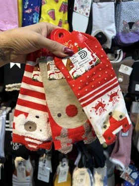 جوراب کریسمسی نخی مچی