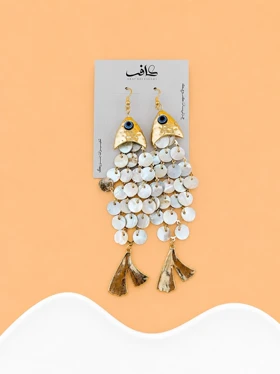 گوشواره ماهی پولکی