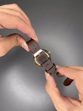 ساعت مچی امپریو آرمانی زیر ثانیه بند چرمی قهوه ای Emporio Armani