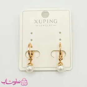 گوشواره آویز ژوپینگ مدل مروارید سفید