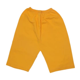 ست تیشرت آستین کوتاه و شلوارک بچگانه مدل لبخند کد PJ1153 رنگ نارنجی