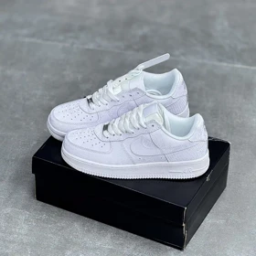 کفش نایک ایر فورس وان تمام سفید نوکتا Nike Air Force 1 NOCTA Triple White