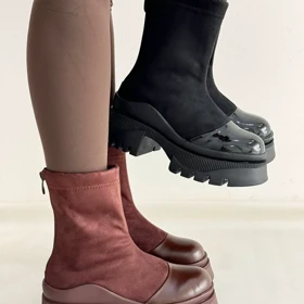 نیم بوت پشت زیپ برت 357