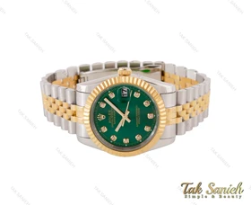 ساعت ست رولکس دیت جاست صفحه سبز Rolex-3685-S