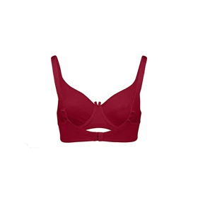 ست نخی فنردار عشوه کد 191010 رنگ زرشکی