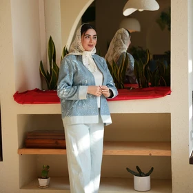 کت جین روبان دوزی