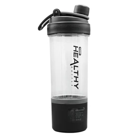 شیکر ورزشی دو تیکه هلثی مدل Cille درب پیچی ظرفیت 0.88 لیتر (مشکی)