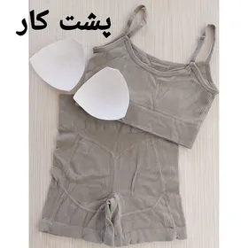 ست نیم‌تنه شورتک سیملس زنانه