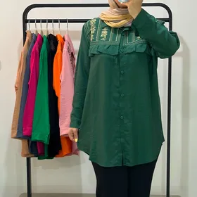 B720- مانتو چین‌دار