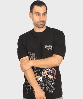 تیشرت لش طرحدار Montana Cans کد 1424