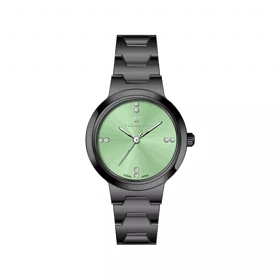 ساعت عقربه ای ویمبرلی زنانه فلزی گان صفحه سبز WB-CS445L-Z