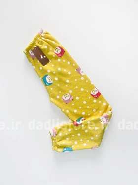 شلوار مخمل استیکر دار طرح عروسک