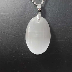 سنگ سلنایت کد 7 (به همراه زنجیر استیل و بند چرمی)