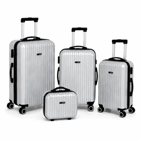 چمدان فوروارد کد FORWARD - FCLT818 PLUS مجموعه 4 عددی پلاس (نقره ای)