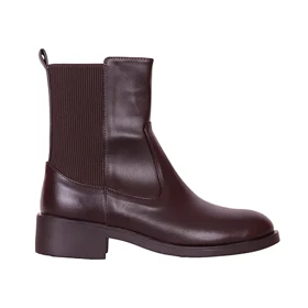 نیم بوت زنانه قهوه ای مدل پروا_کد 2228