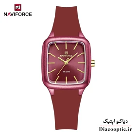 ساعت مچی زنانه برند نیوی فورس مدل Do-NAVIFORCE 5055 بند رابر (قرمز)