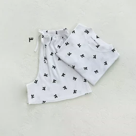 ست تیشرت و شورتک میکس