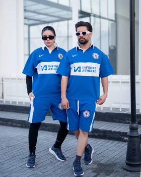 کیت باشگاهی ست تیشرت شلوارک چلسی پارچه دورس ماکان