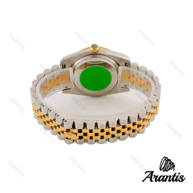 ساعت رولکس مردانه دورنگ طلایی ایندکس خطی m-0425