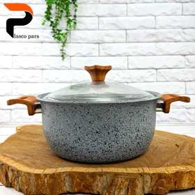 قابلمه 24 ونیز دسته چوبی درب پیرکس طوسی هاناتک