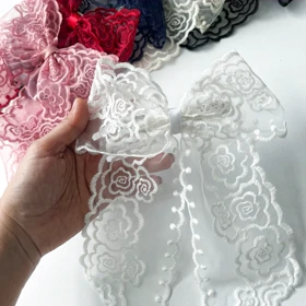 گلسر پاپیونی گیپور دخترانه