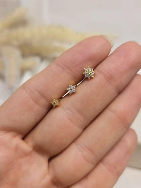 پیرسینگ گوش گل