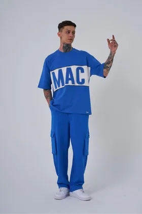 تیشرت مردانه MAC Blanket Oversize آبی روشن M1969